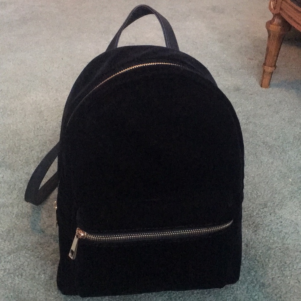 New Mossimo Black velvet miniature backpack!